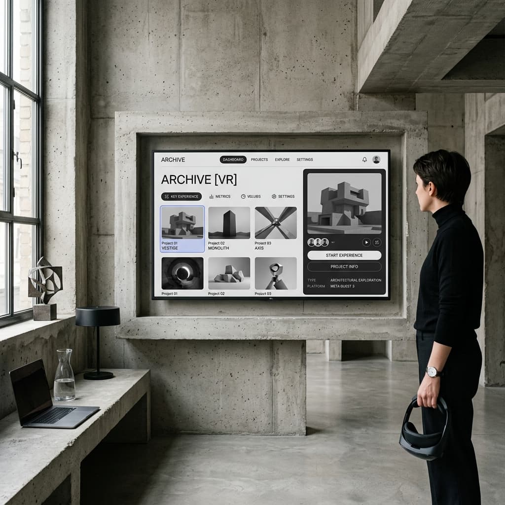 VR Headset Dashboard